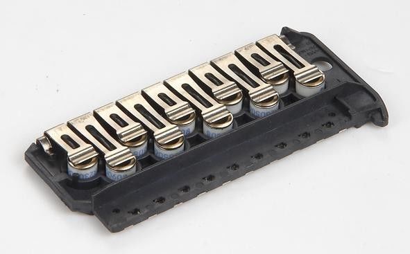 5 অবস্থান বাধা স্ক্রু টার্মিনাল স্ট্রিপ ব্লক 600V 15A ডুয়েল রো, গ্রে রঙ YH-5828 2 255-02